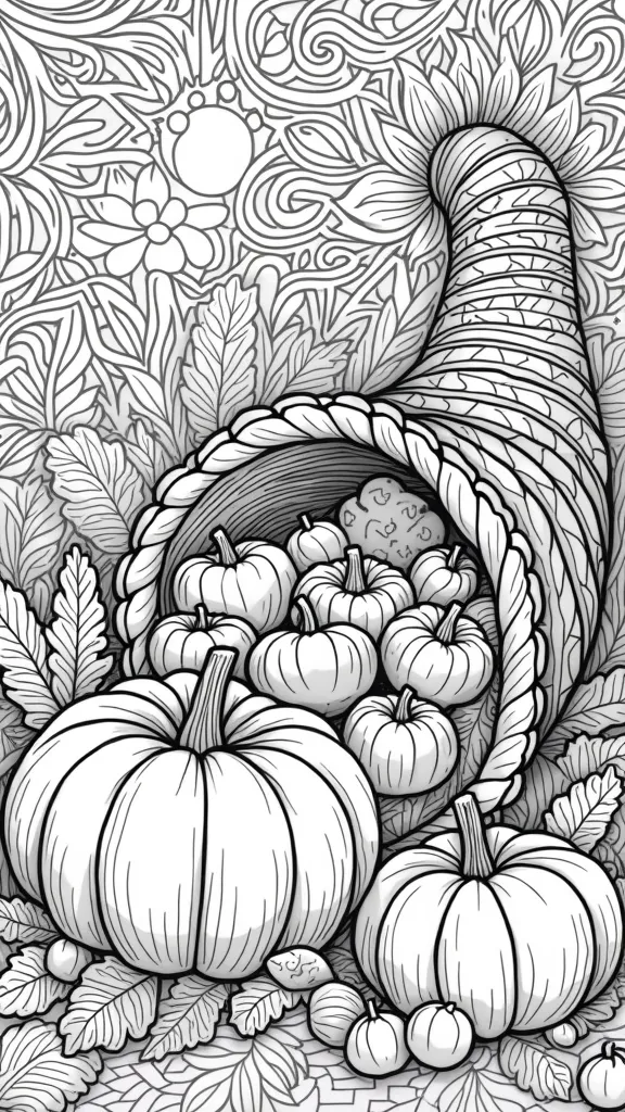 adult coloring pages for thanksgiving